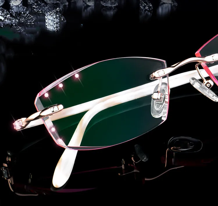 Очки женские металлические градиентные для близорукости 0 ~ +/-4 50