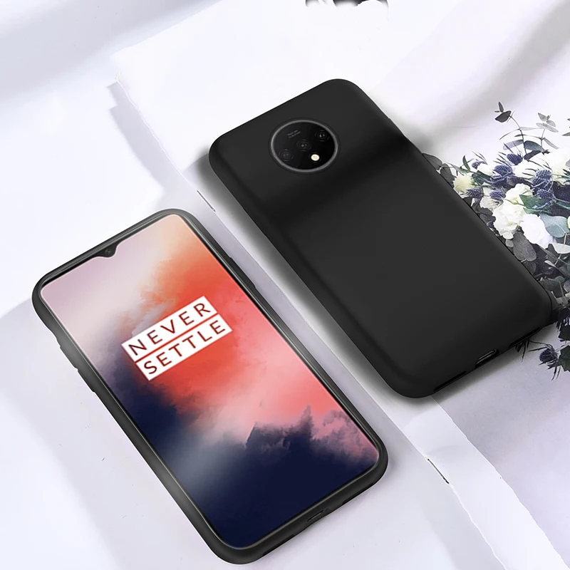 Teppka для Oneplus 7T Pro Чехол телефона жидкий силиконовый чехол мягкий ТПУ детский