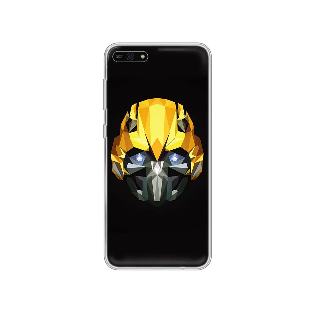 Прозрачный чехол для телефона с трансформерами Bumblebee autobot funda HUAWEI honor mate 7A 8S 8X 9 9X 10 20