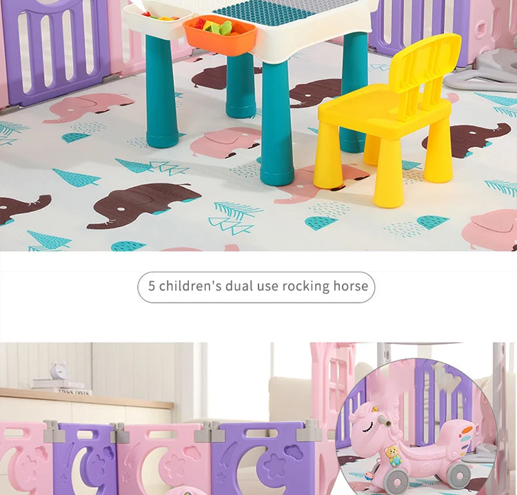 Для детей 1-4 лет, Детская игровая ограда, крытая детская пластиковая безопасная домашняя площадка для ползания малышей, детское комнатное ограждение, игровая площадка