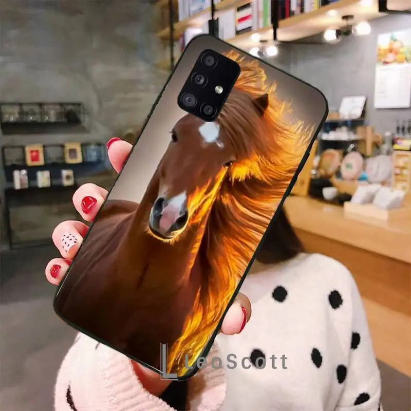 

Horse Series Phone Case For Samsung A50 A51 A71 A31 A21S S8 S9 S10 S20 S21 Plus Fe Ultra 4G 5G