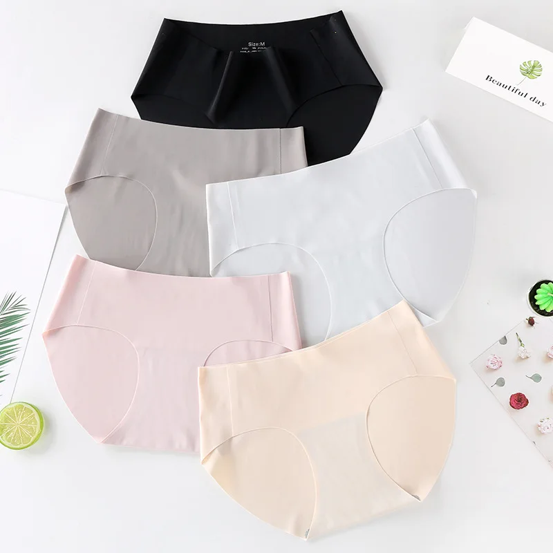 Бесшовные мягкие воздухопроницаемые трусики брифы ультратонкое нижнее белье
