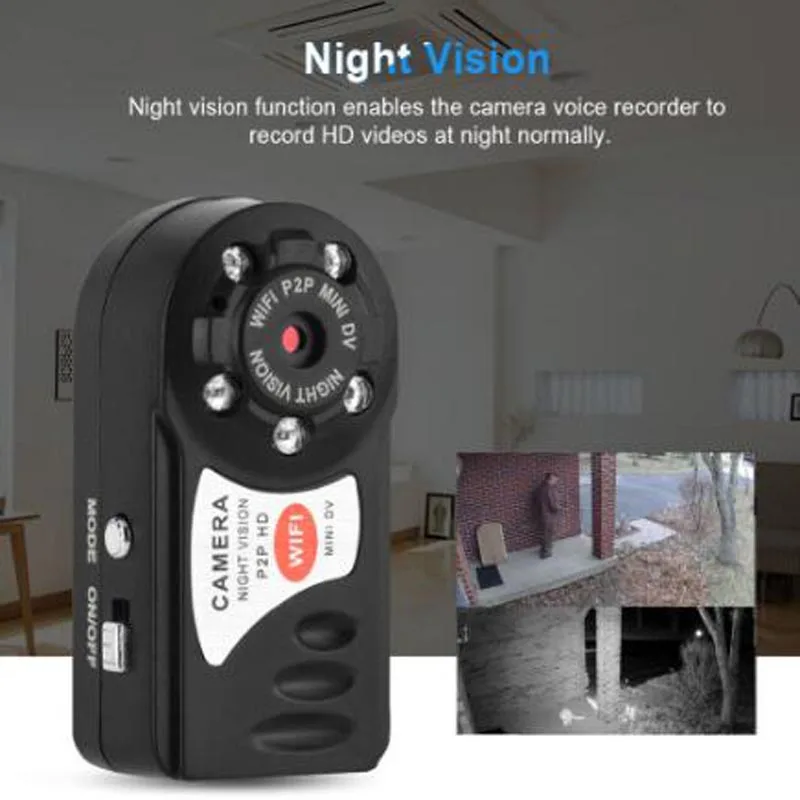 HD 720P Mini Camera Wifi P2P Infrared Night Vision Small DV DVR Wireless IP Cam Video Camcorder Recorder Base Holder | Автомобили и