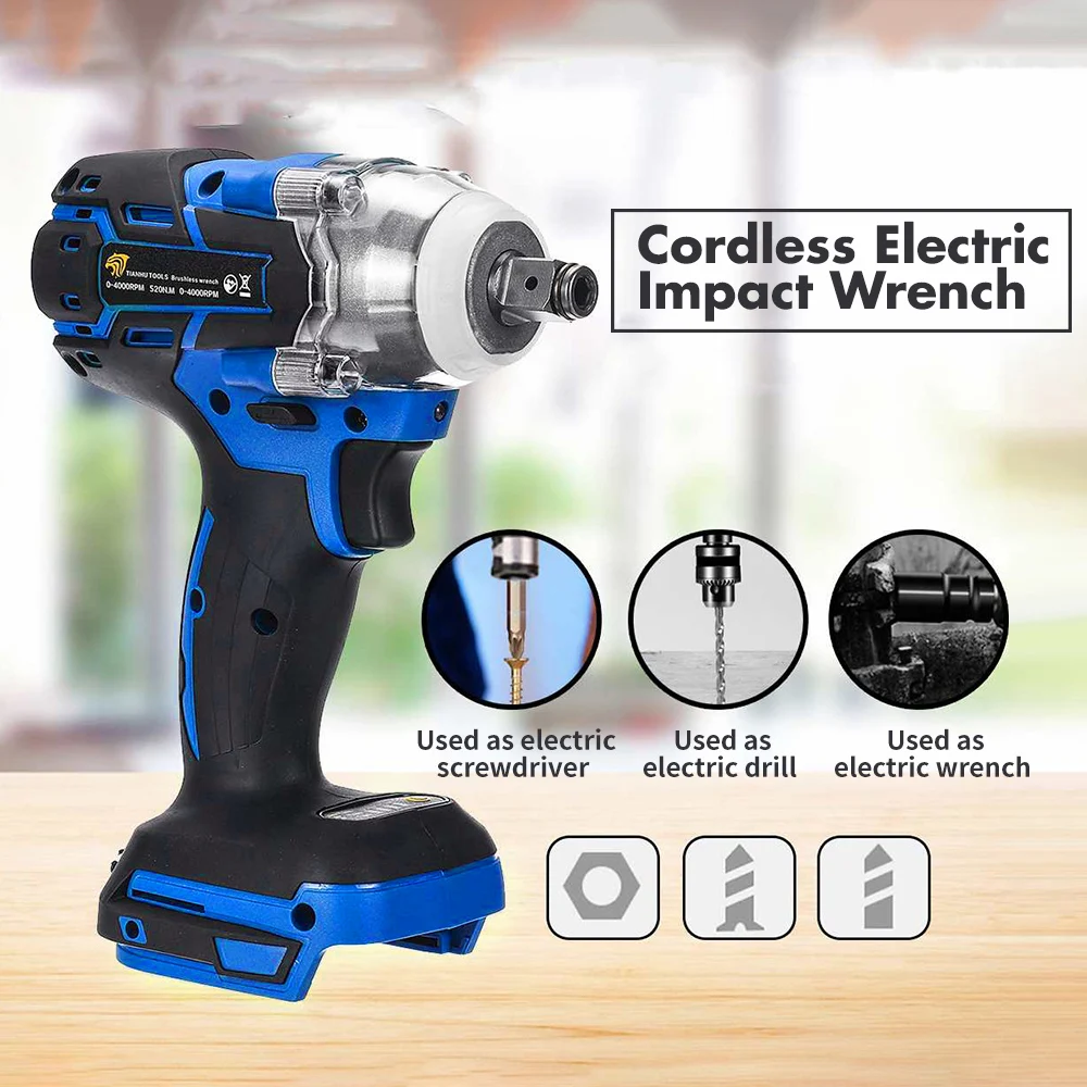 18 в электрический бесщеточный беспроводной ударный ключ с электроприводом