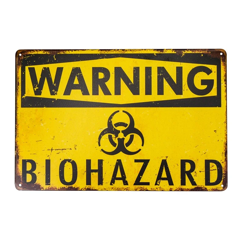 

Warning Biohazard Hazard Sign Hazard Labels Novelty METAL Sign