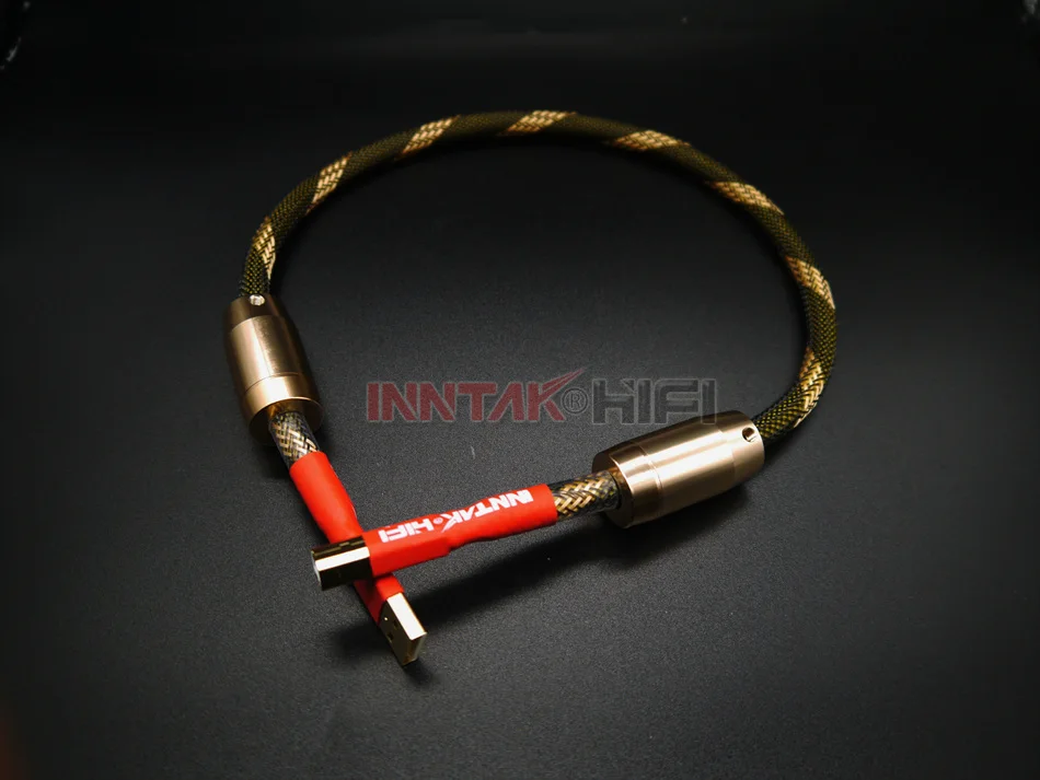 1pcs High Grade Silver-plated copper Type A-B HiFi AUDIO USB Cable For DAC PC / 0.5M-5M |