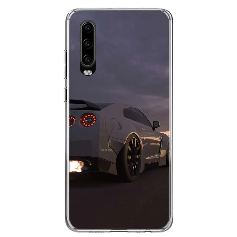 Автомобильный крутой чехол GTR для телефона Huawei P30 Lite P20 P40 P50 Mate 40 30 20 10 Pro Роскошный
