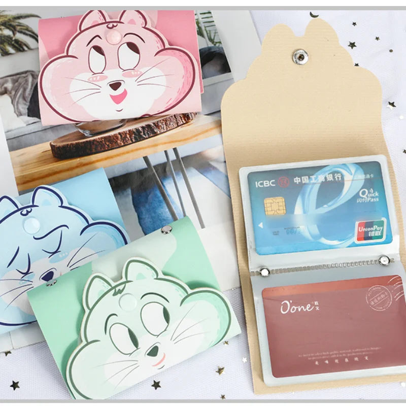 

Новинка, Модный чехол из искусственной кожи с 20 отделениями для карт в виде белки, визитница, женская сумка для кредитных карт, паспорта, удо...