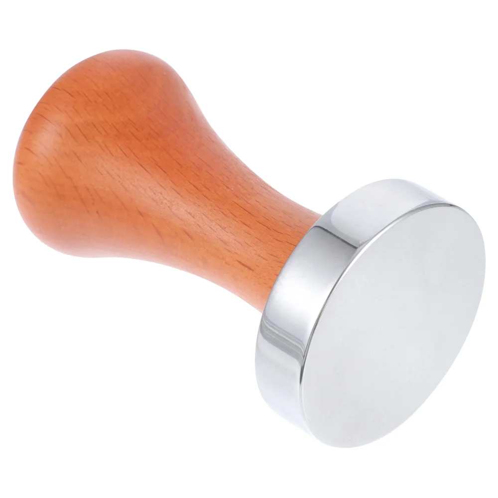 

51mm Wooden Handle Coffee Tamper Aluminum Alloy Coffee Tamping Tool Accessory