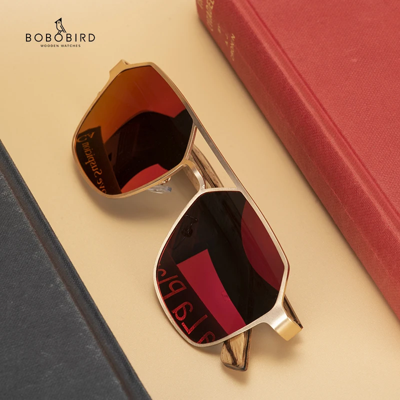 Мужские и женские очки с поляризацией в деревянной коробке|Мужские