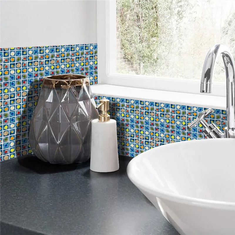 Мозаичная настенная плитка пилинг и палка самоклеющаяся задняя панель Сделай