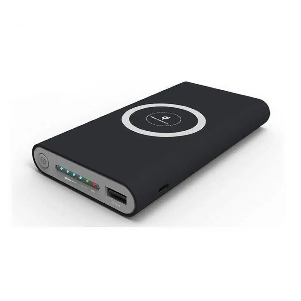 Qi Беспроводное зарядное устройство 10000 мАч power Bank для iPhone samsung S8 S9 Xiaomi Внешний