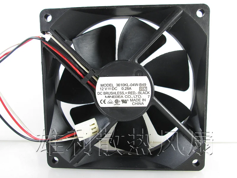 

Новый 3610KL-04W-B49 12V 0.28A 9 см 9025 9225 защиты электродвигателя Вентилятор охлаждения