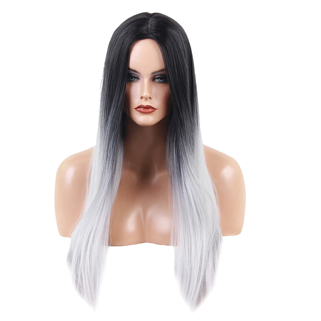 

Long Straight Resistant Synthetic Hair Wigs for Women Cosplay Party