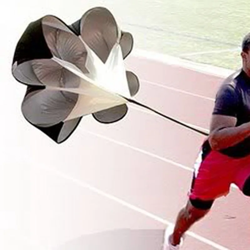 

1pc Black Speed Resistance Training Parachute track and field Running Chute Soccer Football Training Parachute Physical Umbrella
