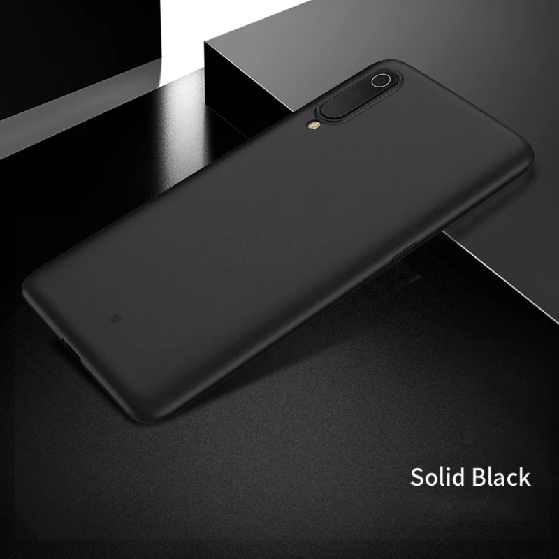 X-Level супер тонкий чехол s для Xiaomi mi 9 противоударный ультра тонкий жесткий PP защитный чехол для mi 9 прозрачный - Цвет: Solid Black