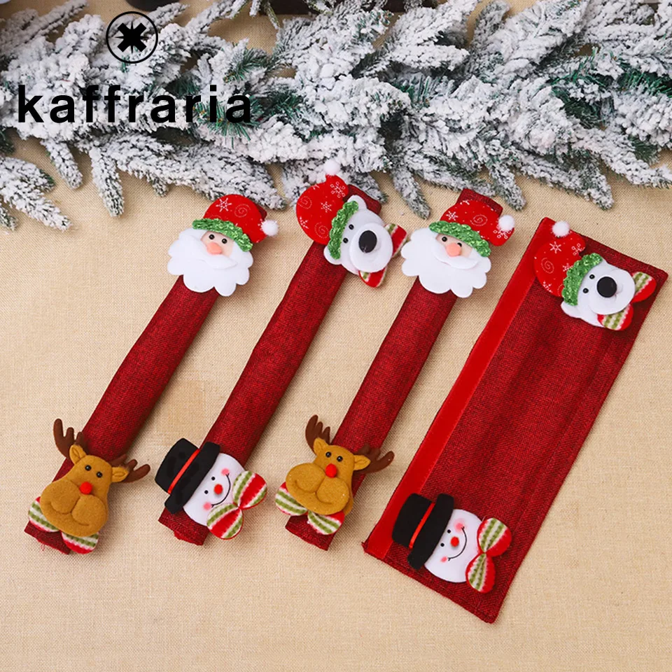 Чехол на дверную ручку холодильника Рождественский защитный чехол для ручки