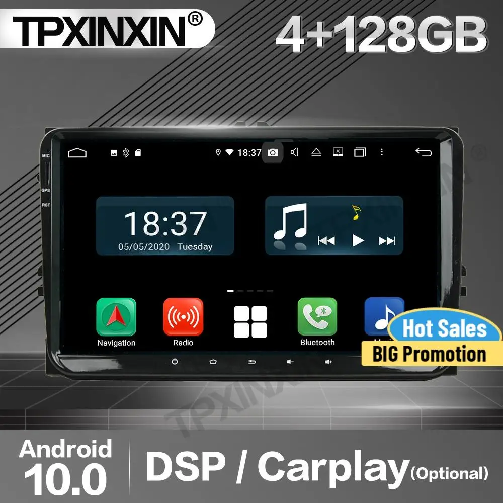 

4 + 128 г Carplay автомобильный радиоприемник 2 Din стерео приемник Android для VW Magotan Tiguan Golf Passat Touareg DSP GPS плеер аудио головное устройство
