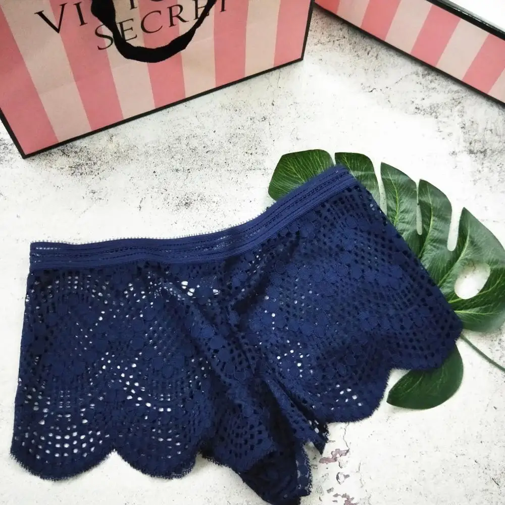 Сексуальные кружевные трусики со средней посадкой открытые для женщин пикантное