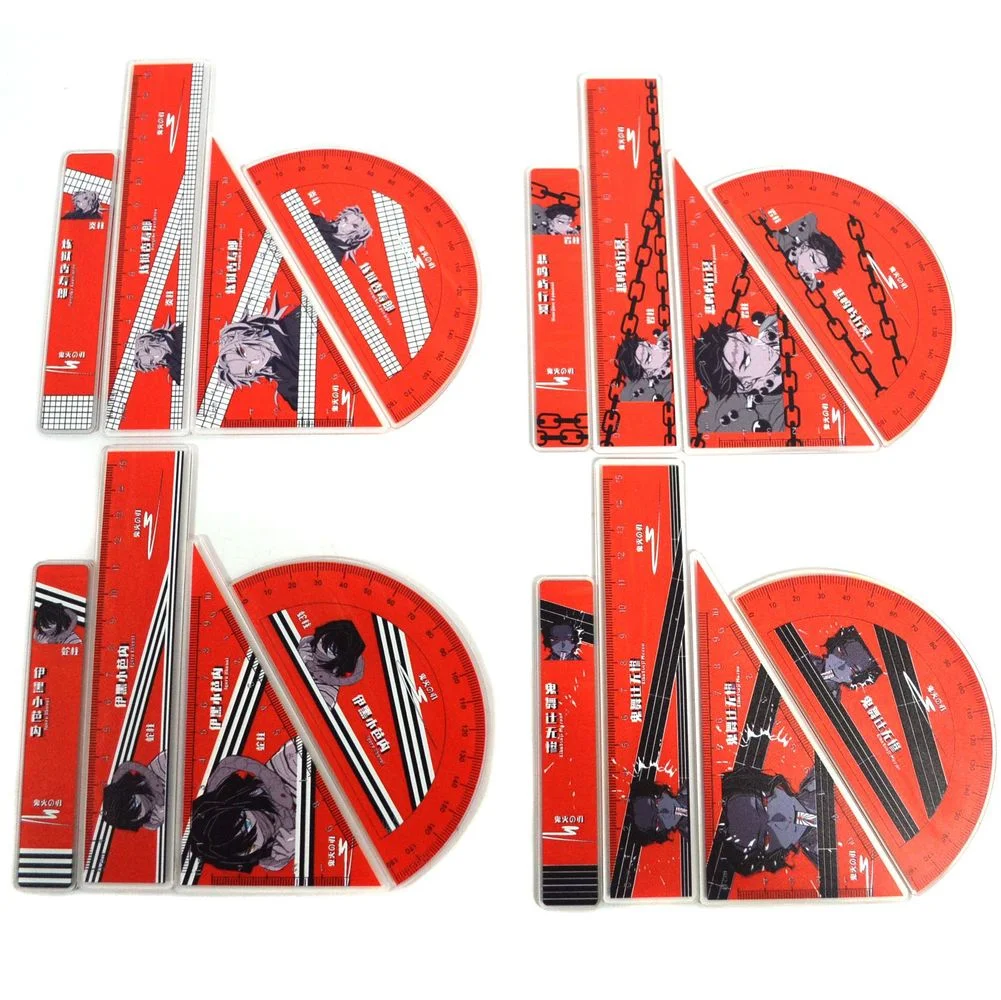 

Demon Slayer Rulers Set Cartoon Rule Kawaii Study Stationery Supplies School Agatsuma Zenitsu Kamado Nezuko Rengoku Kyoujurou