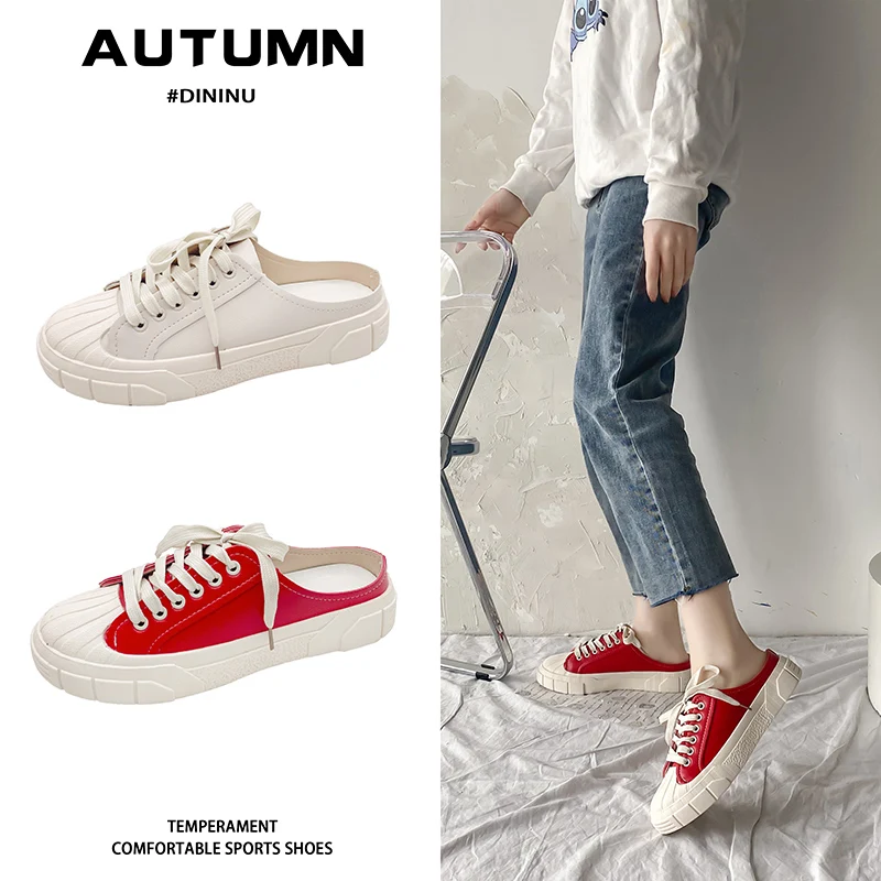 

Shoes Women Med Female Slippers Luxury Slides Cover Toe Soft 2021 Flat Summer Designer Casual Canvas PU Rubber Cross-tied Fabri