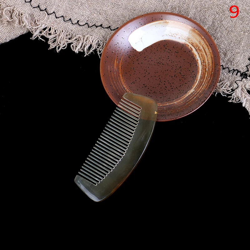 

No Static Health Care Hair Brush Hairdressing Comb For Hair Natural Amber Ox Horn Comb Of Hair 5 Sizes Available
