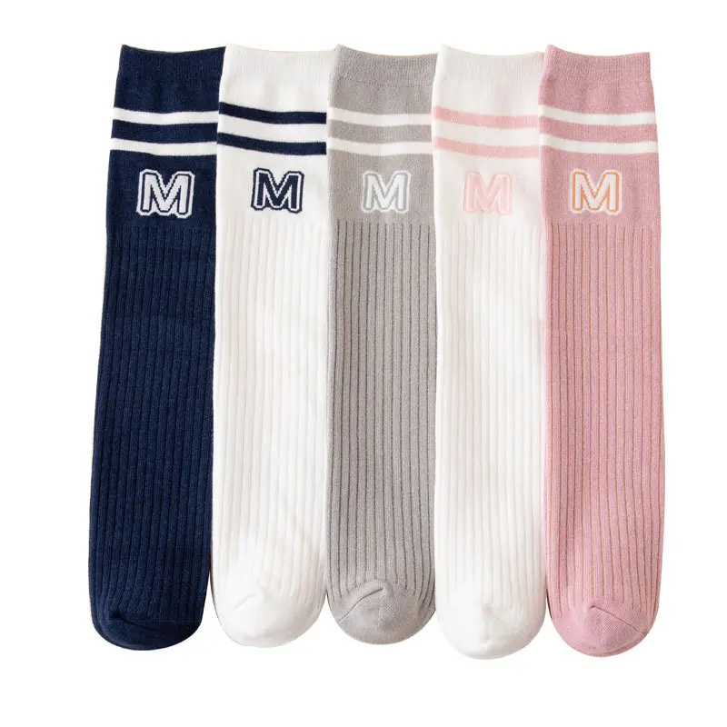 

Knee High Socks for Girls Boys Autumn And Winter Kids Causal Elastic Long Tall Socks 34-44CM Fashion Child School Accessories