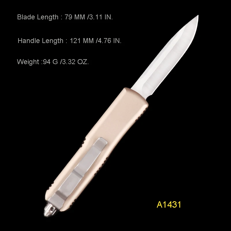 Кухонные ножи utx micro otf с нейлоновым чехлом D2 лезвие алюминиевый карманный нож