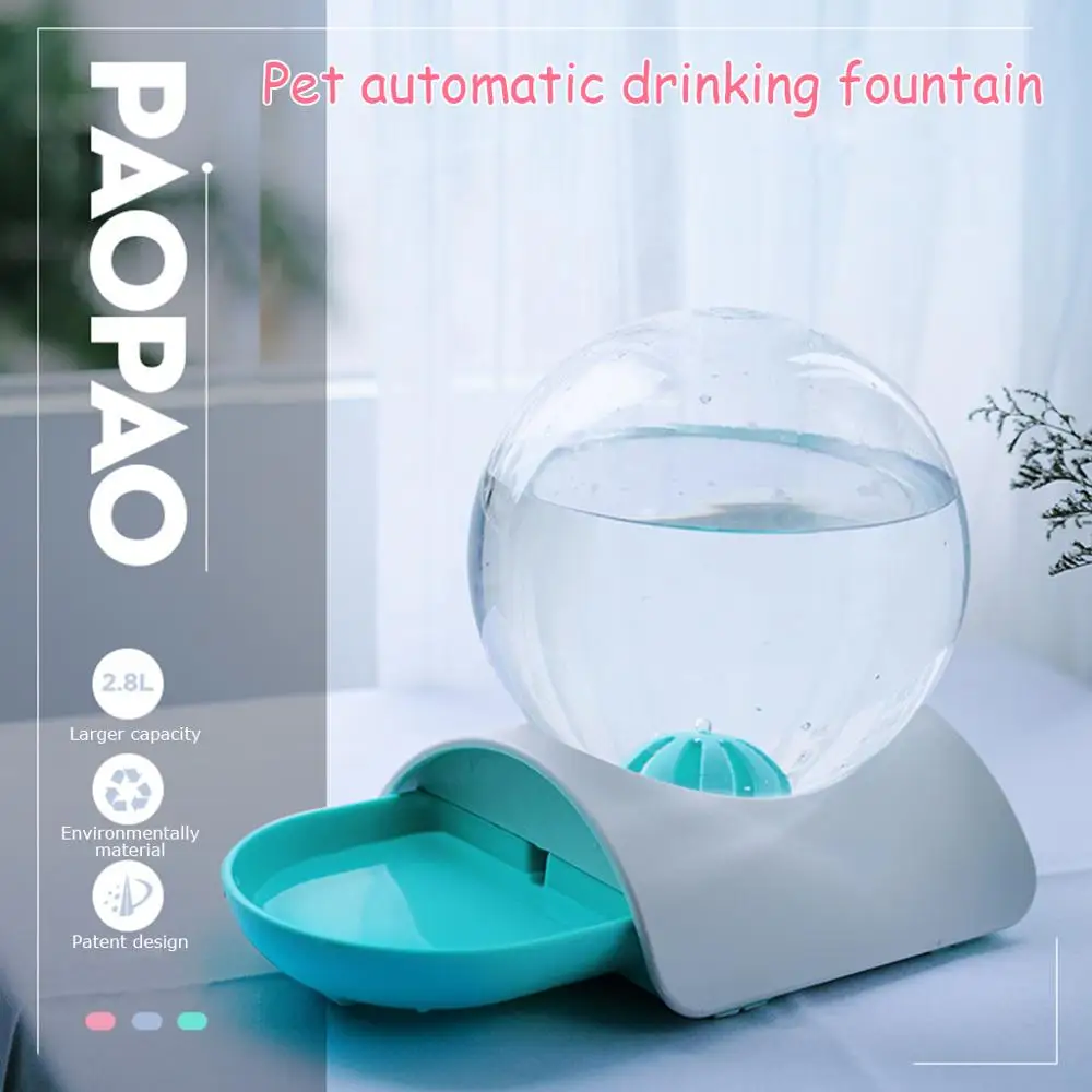 

2.8L No Electricity Pet Cat Bubble Automatic Water Feeder Fountain for Pets Water Dispenser Large Drinking Bowl Cat Drink Water