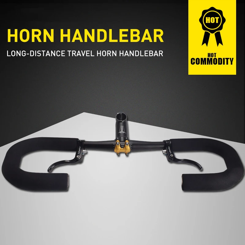 Складной велосипедный руль в форме бабочки рога из алюминиевого сплава угловая