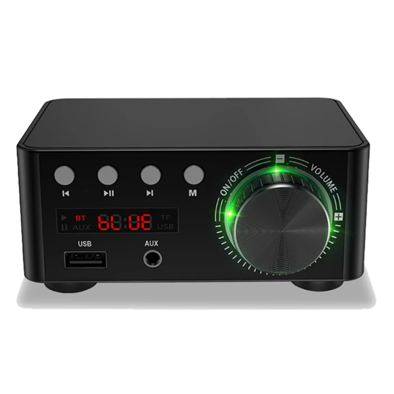 

50Wx2 Bluetooth 5.0 Power Amplifier Board Tpa3116 Receiver Stereo Home Car Audio Amplifier USB U Disk Tf Card Player