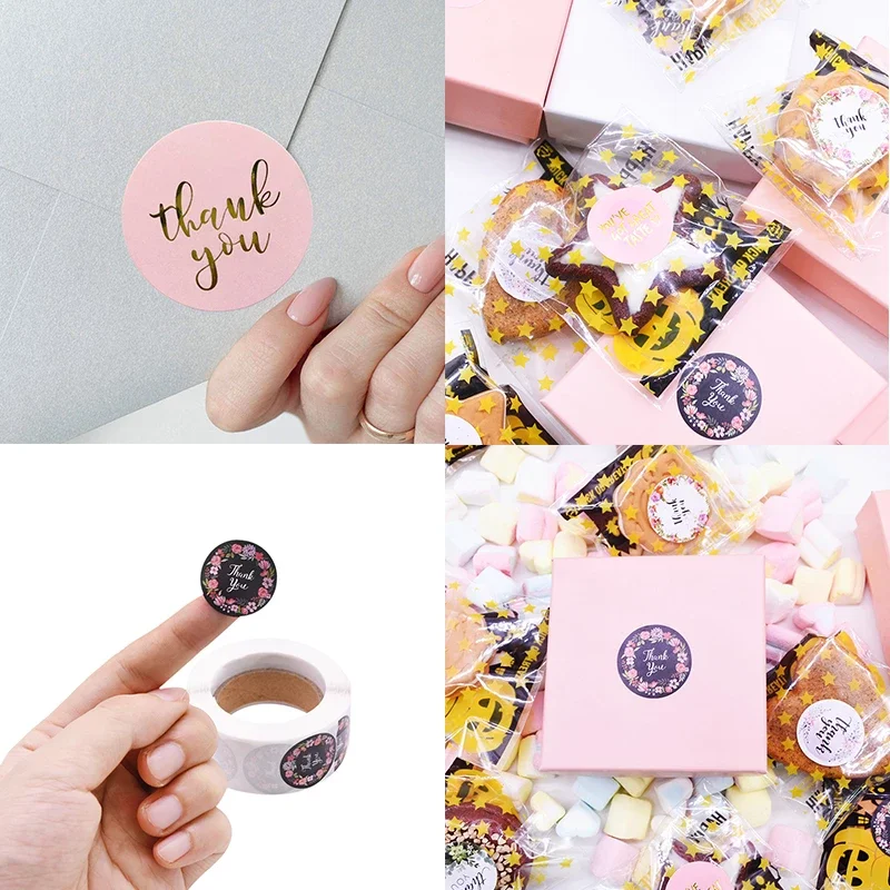 

2.5 Cm 500 Gift Tag Stickers, Scrapbook Diary Stickers, Birthday Party Tags And Gift Decorations, Suitable For Many Occasions
