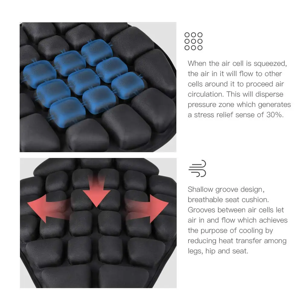 Подушка на сиденье мотоцикла амортизация и сброс давления надувная подушка для