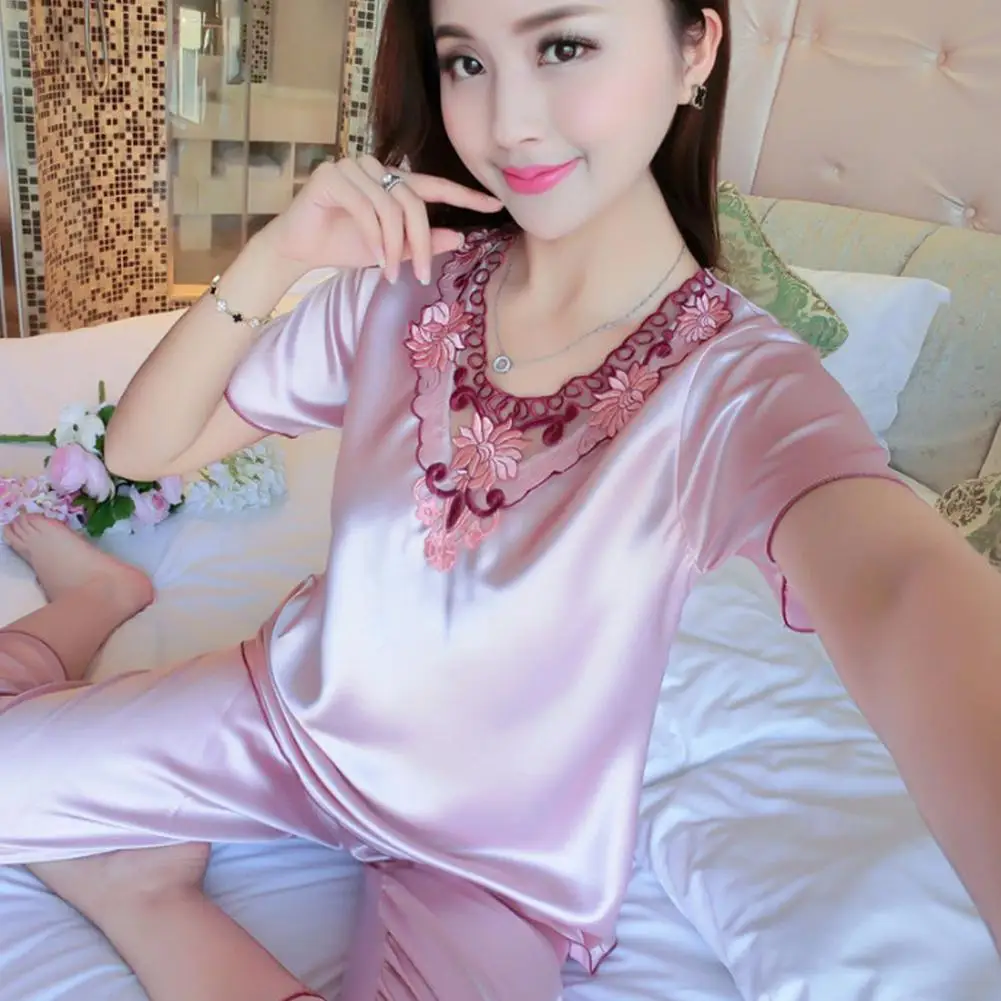 Женские пижамные комплекты BellyLady Тонкие штаны топы с короткими рукавами костюм