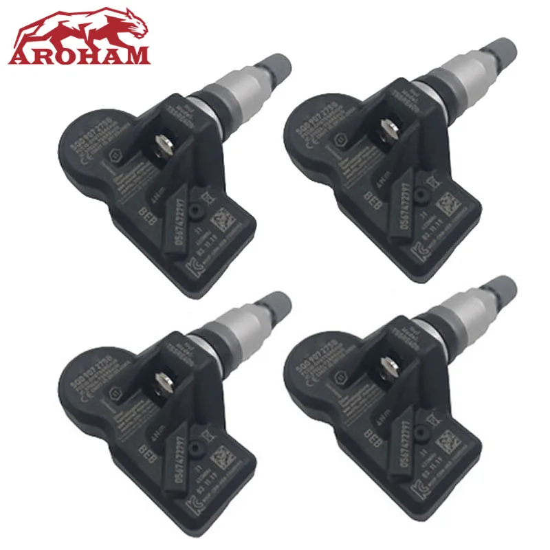Датчик давления в шинах 5Q0907275B 4 шт. для Audi Skoda A3 A7 A6 Volkswagen VW Porsche Bentley|Системы