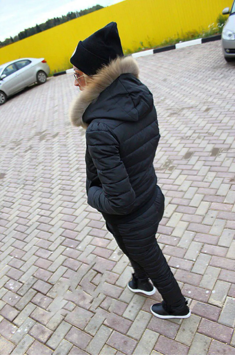 Комплект: укороченный топ и юбка на молнии новинка 2019 зимний костюм с густым