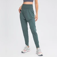 summer outdoor sports fitness yoga pants lightweight casual stretch nine point harlan carrot pants women running joggers