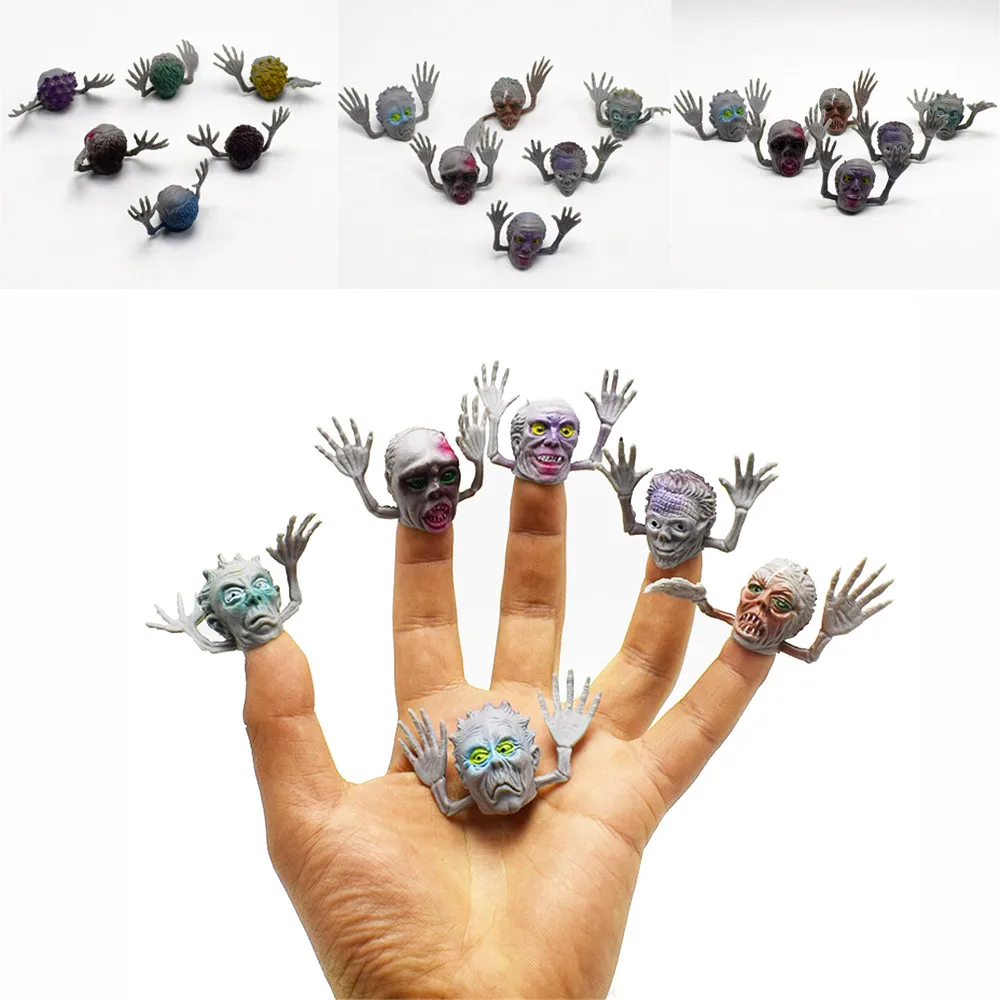 Новинка ужасные игрушки 6 шт. маска призрак марионетка на палец реквизит для