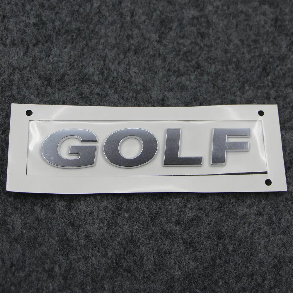 Apply to GOLF5 MK5 GOLF 6 MK6 GOLF 7 MK7  Rear vehicle logo Post character mark English letter Golf logo silvery