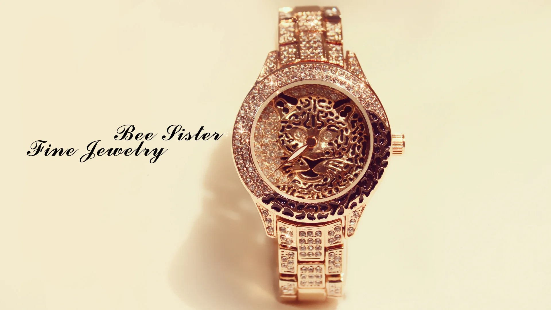 Для женщин часы дамы платье часы Montre Femme Сталь Леопардовый принт стразы браслет для наручных часов с тигром с украшением в виде кристаллов Часы relogio feminino
