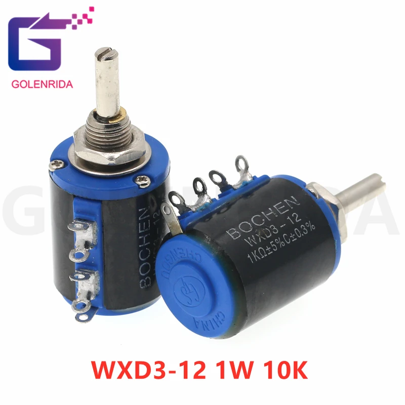 2 шт. WXD3 12 1 Вт 10K ohm 1W 5 кольцо мульти круг точность проволочный