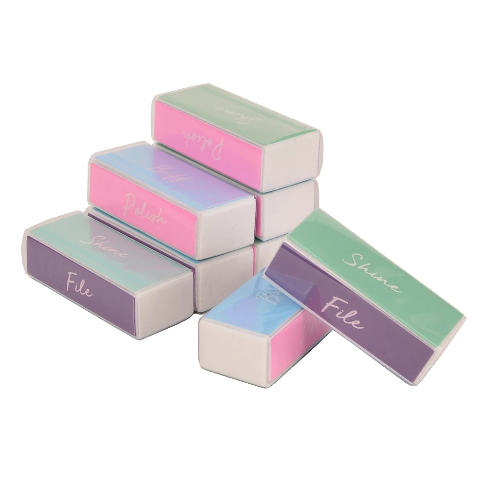 

25Pcs Mini Nail Buffer Block 4-Steps Grinding Sanding Polishing Buffing Colorful Sponge Nails File Nail Art Tools Wholesale