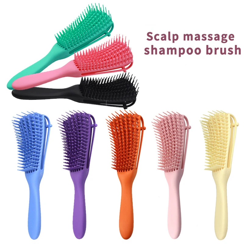 

2022New Detangling Hair Brush Massage Wet Hair Comb Detangler Hairbrush 2a To 4c Kinky Wavy/Curly/Coily/Wet/Dry/Oil/Thick Hair