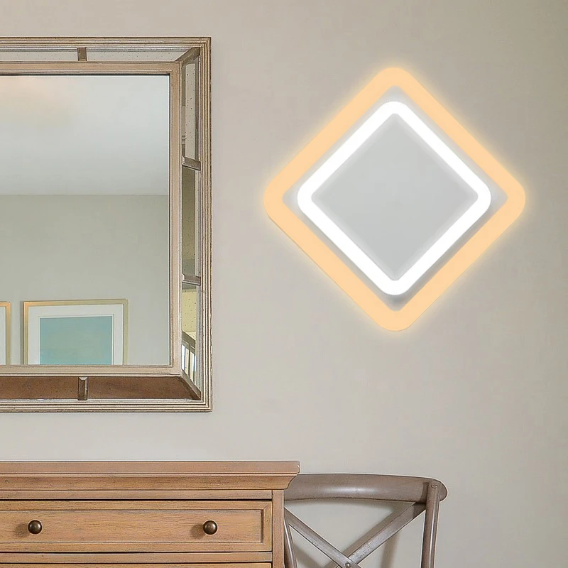 Акриловая светодиодная настенная лампа современный простой прикроватный