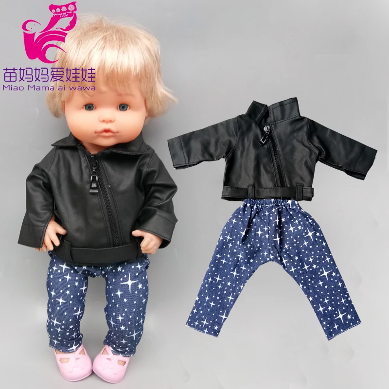 Для 16 дюймовой куклы Nenuco baby doll черная куртка брюки размер 40 см Одежда для Ropa y su
