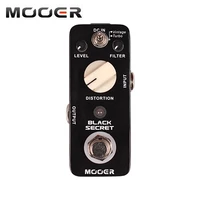 mooer black secret distortion electric guitar effect pedal 2 working modes true bypass mini pedal copy from proco rat effect