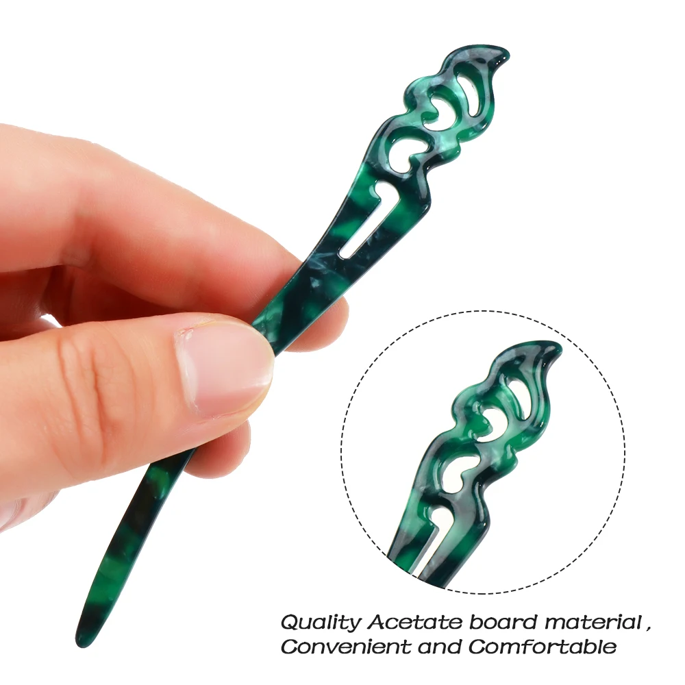 1 шт. ретро простота китайский Стиль заколка для волос из акрила палочек еды и