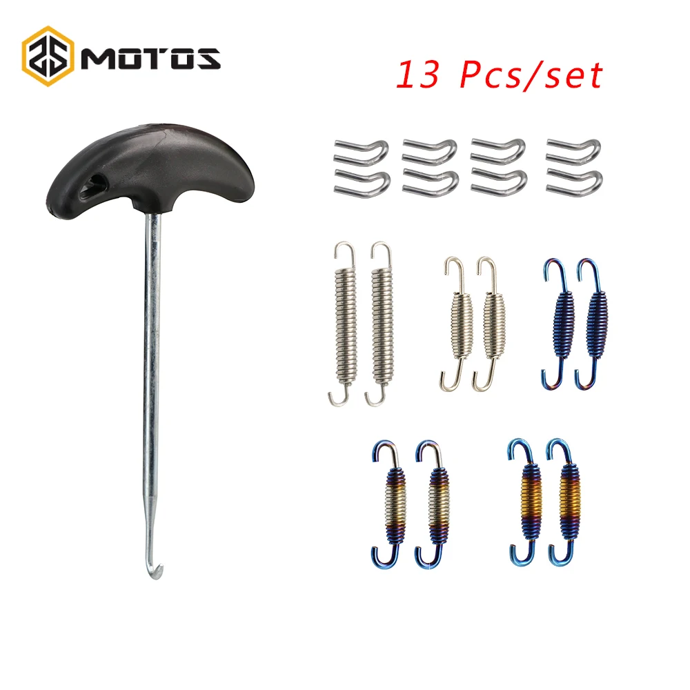 

Zsdtrp 13 шт. мотоциклетные пружина выхлопной трубы Съемник устанавливать крюк инструмент подходит для мотокросса глушитель выхлопной трубы п...
