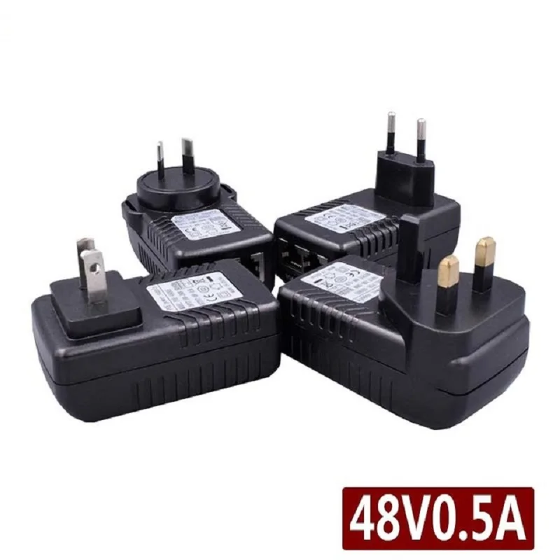 48 в 0 5 А 24 Вт POE настенная розетка Poe инжектор Ethernet адаптер CCTV IP камера PoE источник