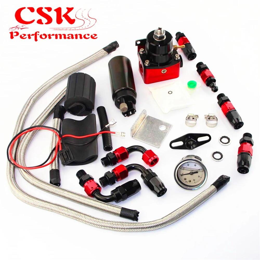 Регулируемый регулятор давления топлива + 255 LPH комплект топливного насоса